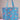 1 Beck Bright Blue Floral Tote Bag - Vibrant Cotton Floral Handbag for Everyday Style | Colorful Women's Carryall