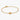 Star of David Heart Bracelet, 14kt Gold Plated