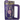 Deluxe Flower Beaded Tumbler Charm Necklace - Purple