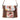 Myra Upcycled Canvas Handbag for Women | Floral Western Shoulder Bag with Leather Trim