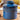Denim Blue Antique Butter Bell Crock - Reactive Glaze