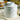 Classic White Raised Floral Butter Bell Crock