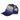Blue Rainbow Stripe Trucker Hat – Toddler, 51cm & Adult Sizes • Retro Color Pop