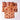 Raffia Shibori Table Runner - Turtle Pattern - Egyptian Red