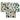 Raffia Shibori Table Runner - Turtle Pattern - Green